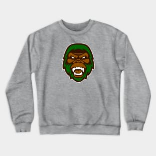 Unleash the Mystery: Growling Green and Brown Big Foot Cryptid Sports Mascot T-shirt Crewneck Sweatshirt